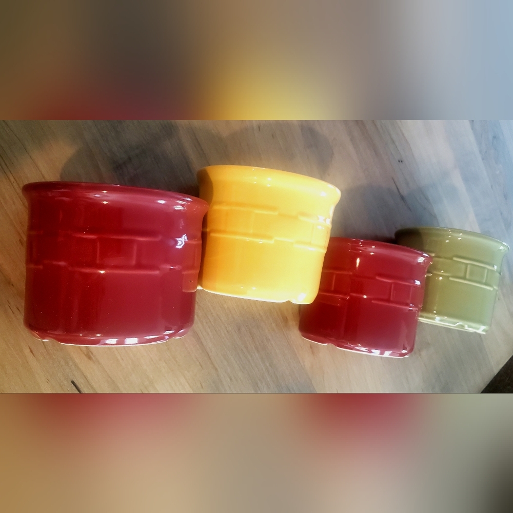 1 Pint Crock, Set of 4 Longaberger Woven Traditions
